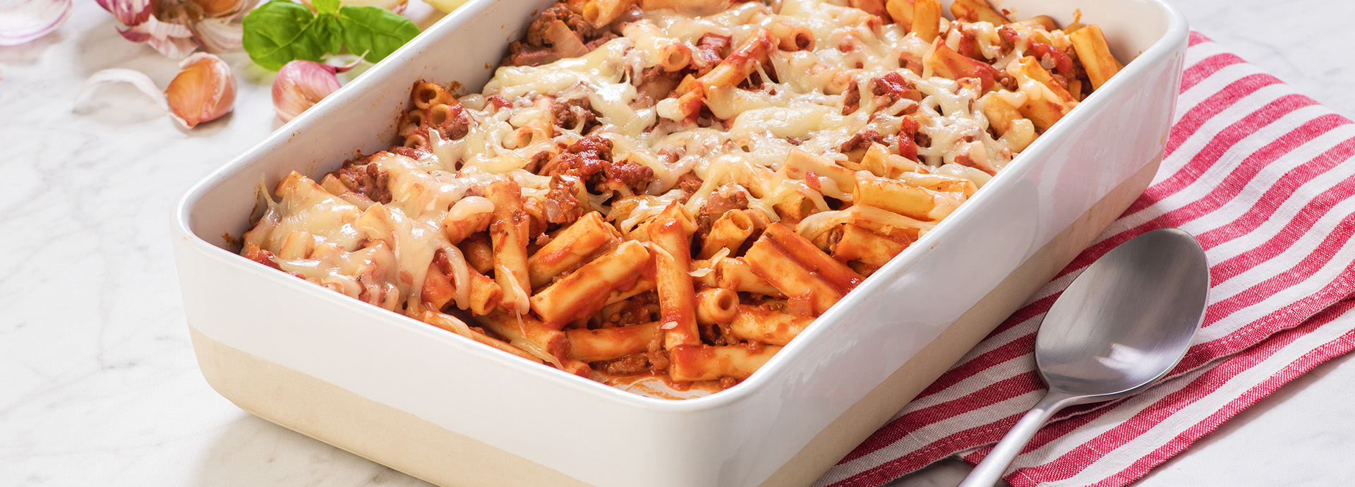 Prince® Baked Ziti with Red Wine Sauce